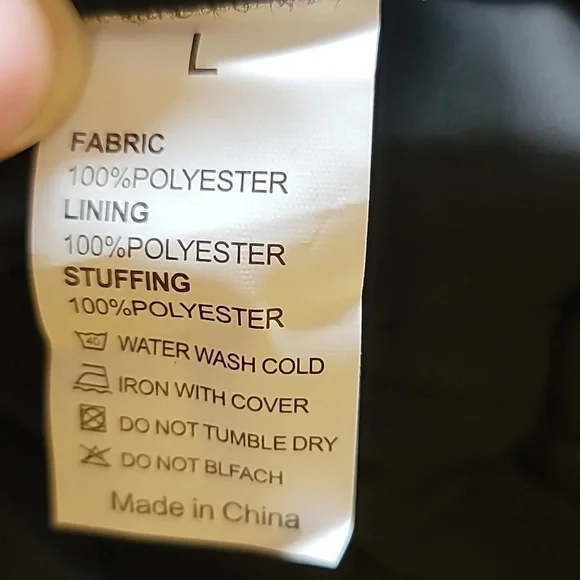 Fragralley Dog Purple Plaid Reversible Fall Winter Coat with Harness Hole Size L - Picture 7 of 9